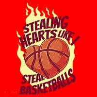 Stealing Hearts Like I Steal Basketballs Santa Hat thumb 1