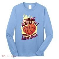 Stealing Hearts Like I Steal Basketballs Long Sleeve Shirt thumb 0