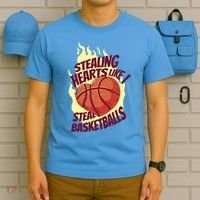 Stealing Hearts Like I Steal Basketballs T-Shirt thumb 5