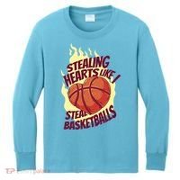 Stealing Hearts Like I Steal Basketballs Kids Long Sleeve Shirt thumb 0