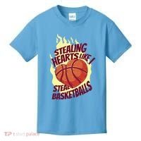 Stealing Hearts Like I Steal Basketballs Kids T-Shirt thumb 0