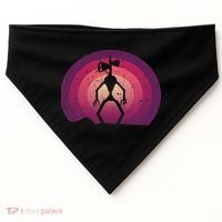 Siren Head Lazy Halloween Costume Retro Cryptid Creepy USA-Made Doggie Bandana thumb 0