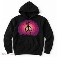 Siren Head Lazy Halloween Costume Retro Cryptid Creepy Hoodie thumb 0