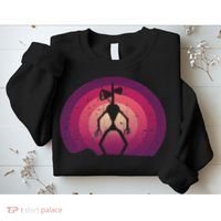 Siren Head Lazy Halloween Costume Retro Cryptid Creepy Sweatshirt thumb 2