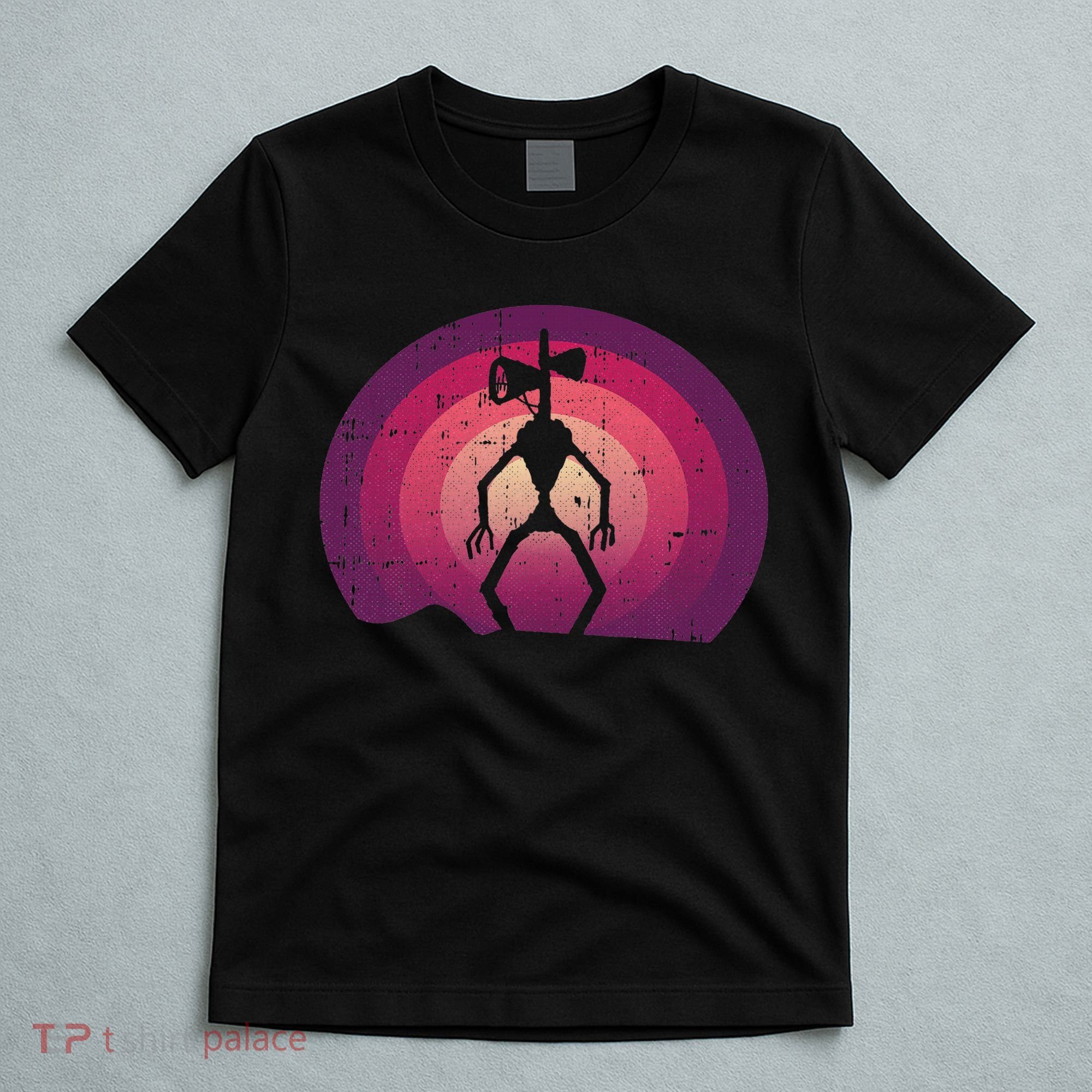 Siren Head Lazy Halloween Costume Retro Cryptid Creepy T-Shirt