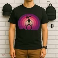Siren Head Lazy Halloween Costume Retro Cryptid Creepy T-Shirt thumb 6