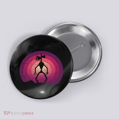 Siren Head Lazy Halloween Costume Retro Cryptid Creepy Button