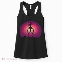 Siren Head Lazy Halloween Costume Retro Cryptid Creepy Women's Tank Top thumb 0