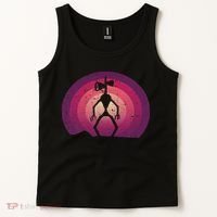 Siren Head Lazy Halloween Costume Retro Cryptid Creepy Tank Top thumb 2