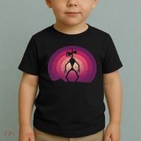 Siren Head Lazy Halloween Costume Retro Cryptid Creepy Toddler T-Shirt thumb 2