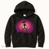 Siren Head Lazy Halloween Costume Retro Cryptid Creepy Kids Hoodie thumb 0