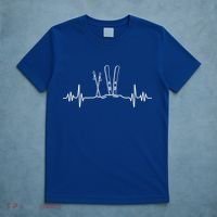 Skiing Heartbeat Mountain Ski Sport Skilife Alps Skier Great Gift T-Shirt thumb 5