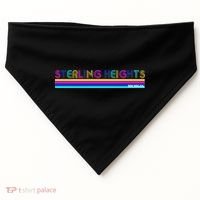 Sterling Heights Michigan Retro USA-Made Doggie Bandana thumb 0