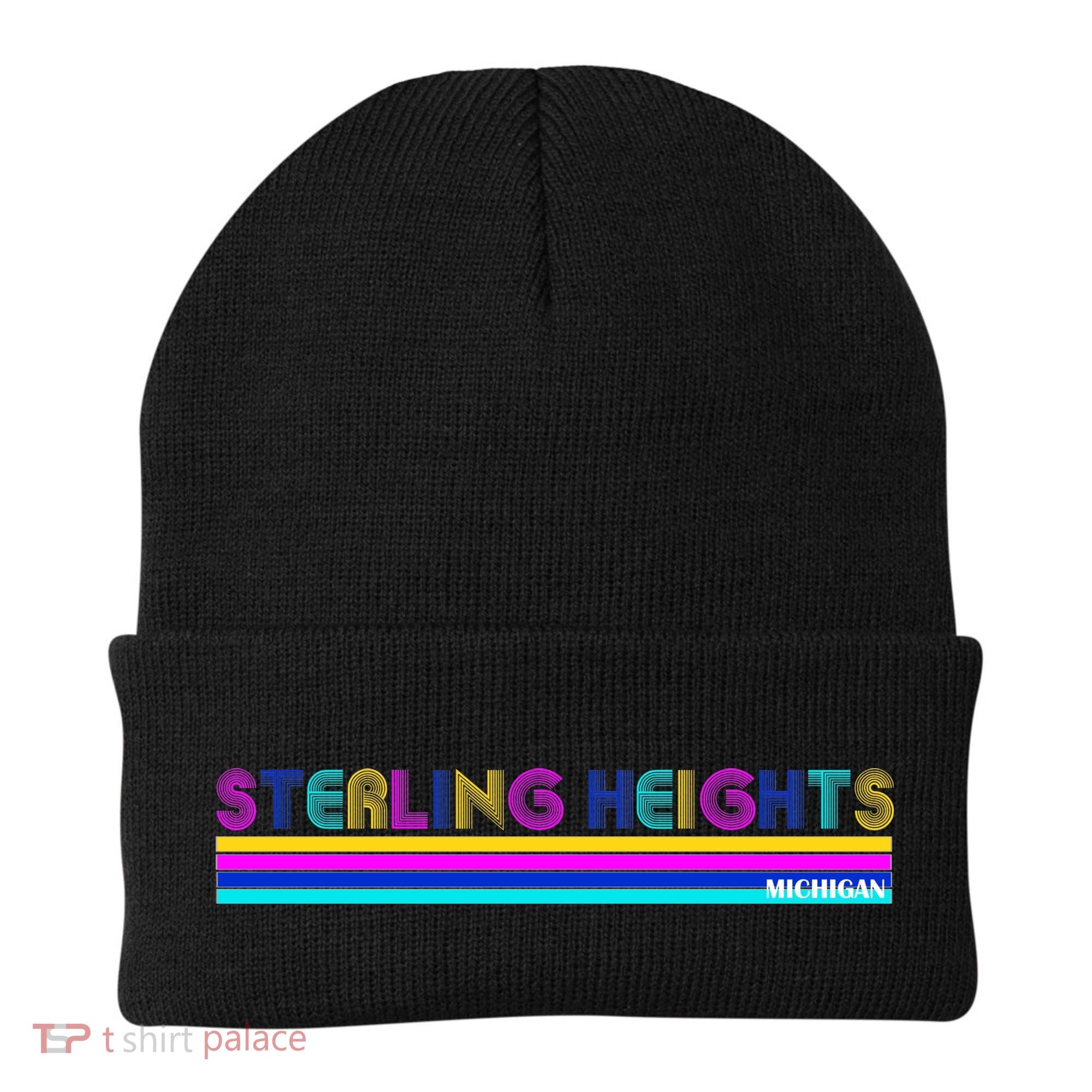 Sterling Heights Michigan Retro Beanie