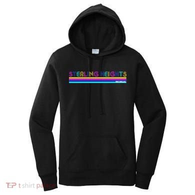 Sterling Heights Michigan Retro Women's Hoodie