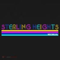 Sterling Heights Michigan Retro Ornament thumb 1