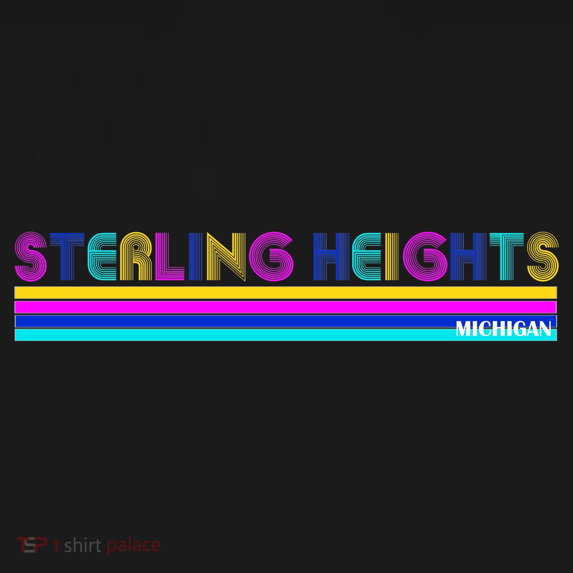 Sterling Heights Michigan Retro Ornament