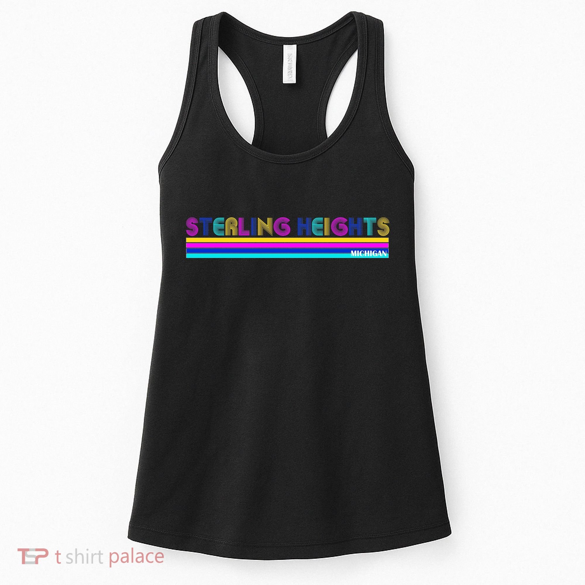 Sterling Heights Michigan Retro Women's Tank Top