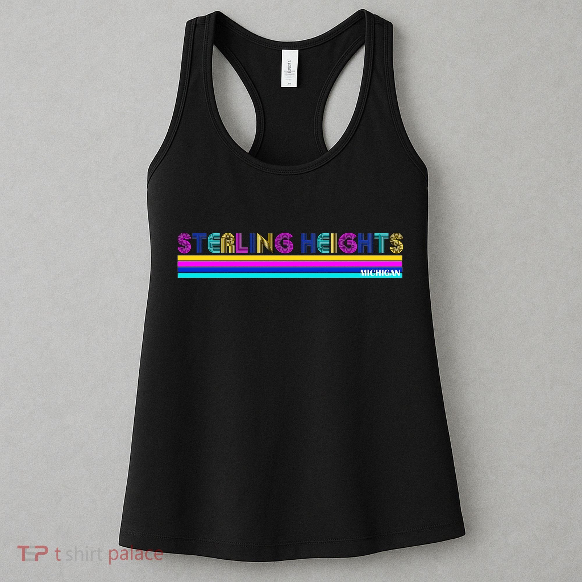 Sterling Heights Michigan Retro Women's Tank Top