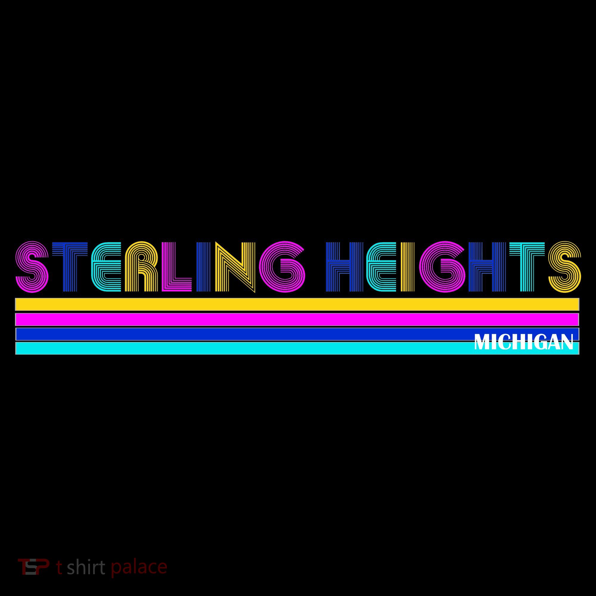 Sterling Heights Michigan Retro Women's Tank Top