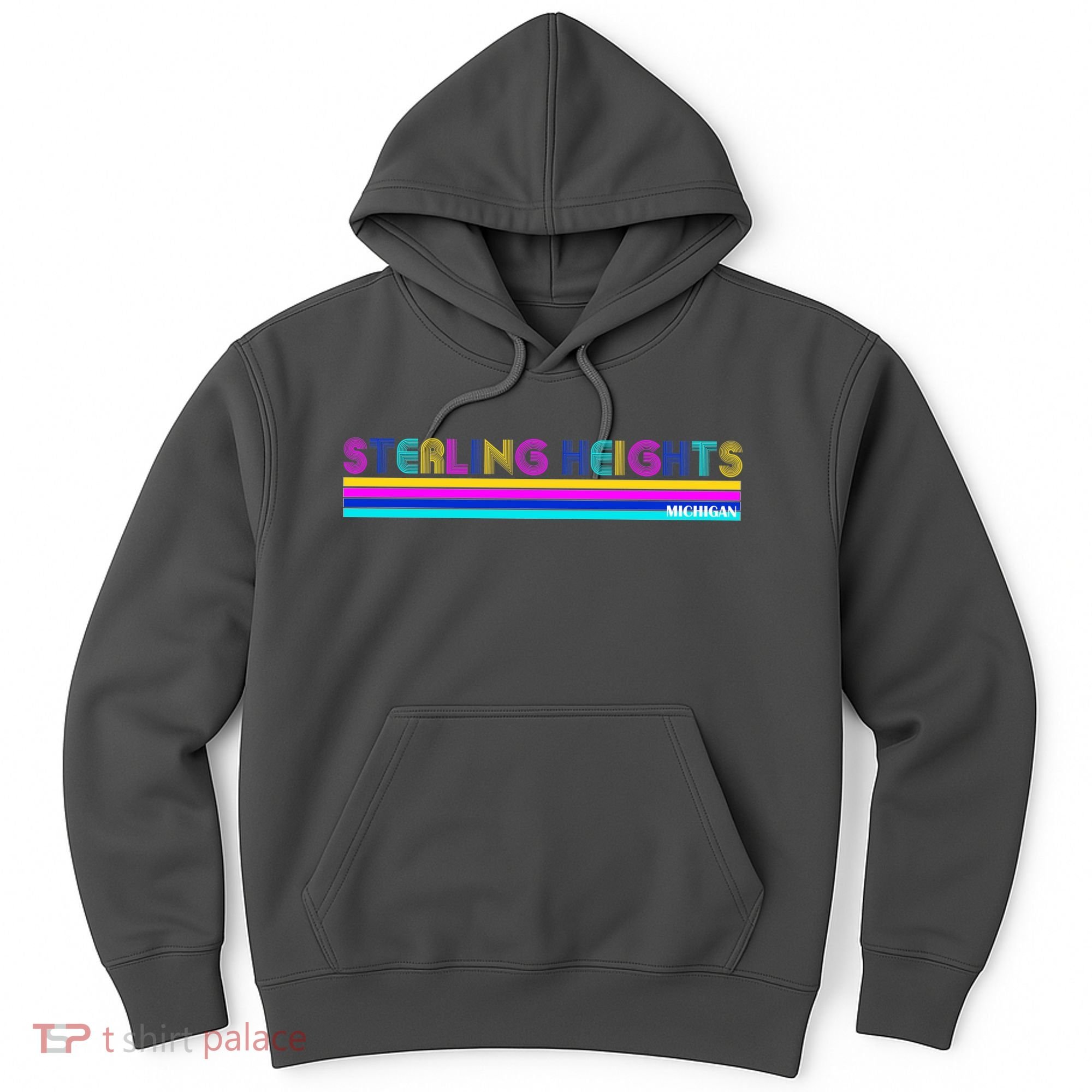 Sterling Heights Michigan Retro Hoodie