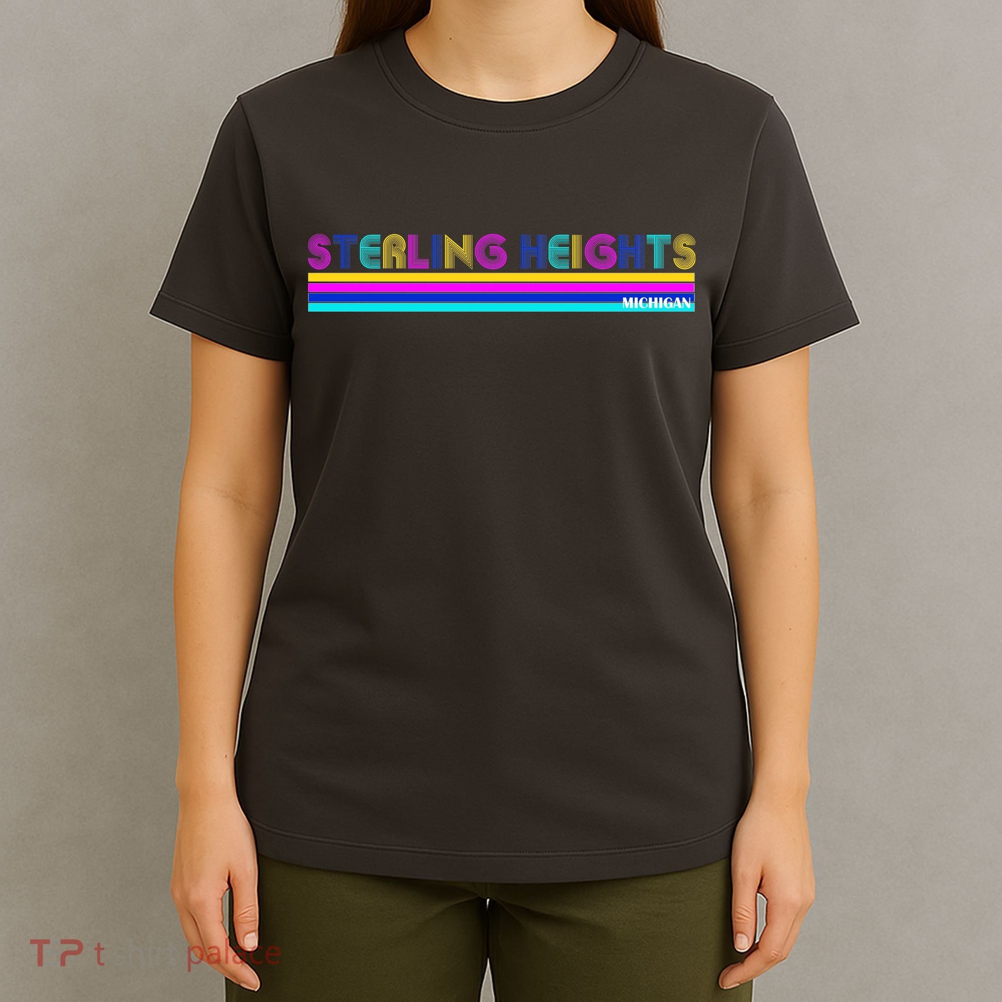 Sterling Heights Michigan Retro T-Shirt