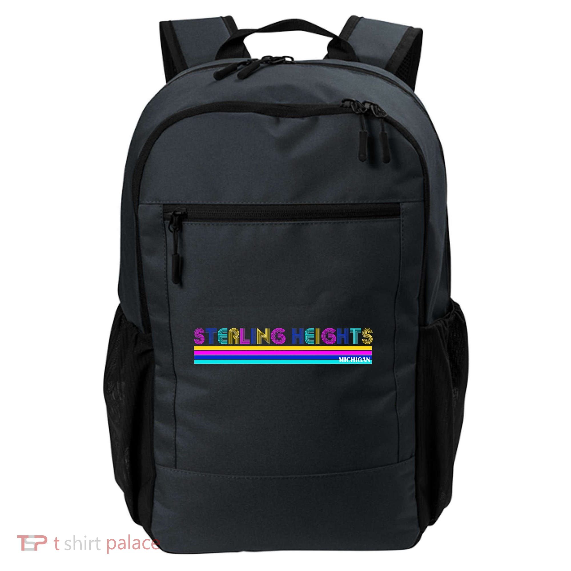 Sterling Heights Michigan Retro Backpack