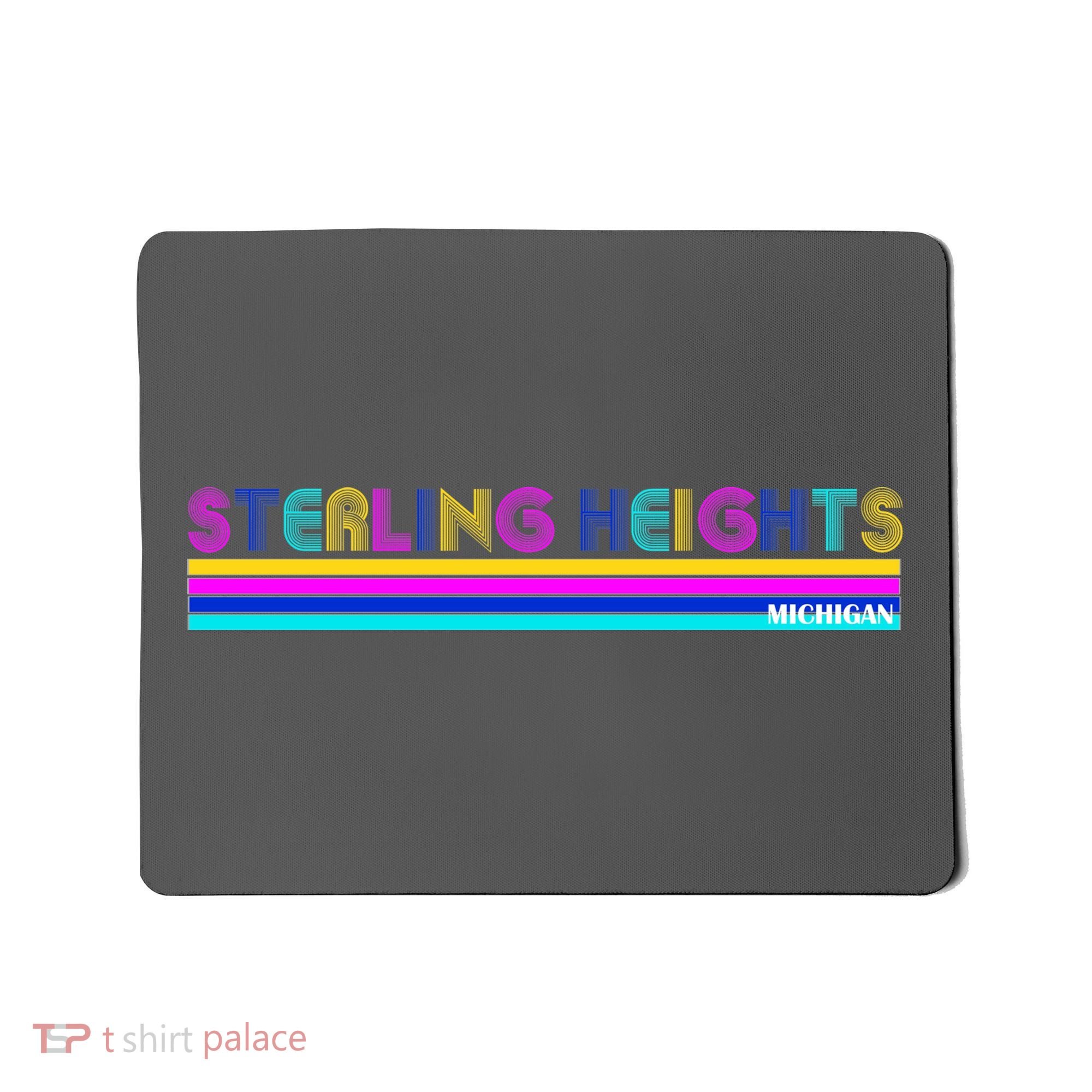Sterling Heights Michigan Retro Mousepad