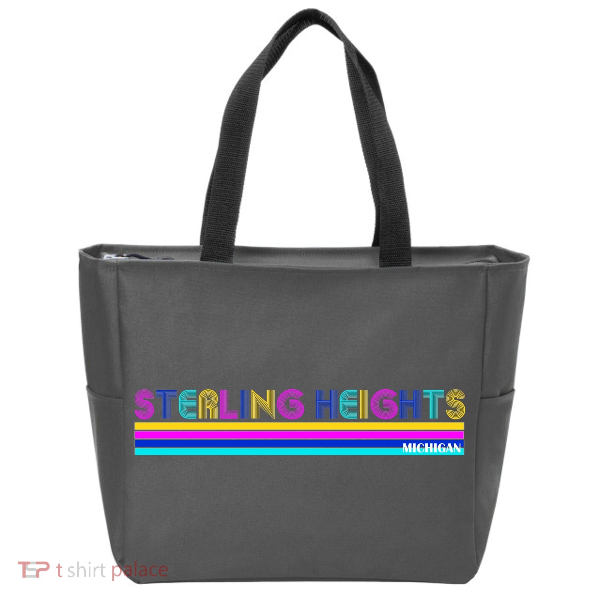 Sterling Heights Michigan Retro Tote Bag