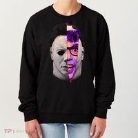 Scary Halloween Mask And Knife Women's Sweatshirt thumb 0