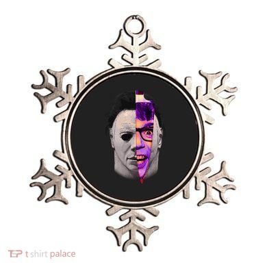 Scary Halloween Mask And Knife Ornament
