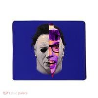 Scary Halloween Mask And Knife Mousepad thumb 0