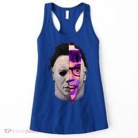 Scary Halloween Mask And Knife Women's Tank Top thumb 0