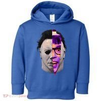 Scary Halloween Mask And Knife Toddler Hoodie thumb 0