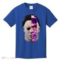 Scary Halloween Mask And Knife Kids T-Shirt thumb 0