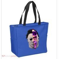 Scary Halloween Mask And Knife Tote Bag thumb 2