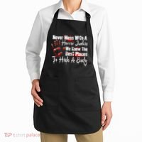 Scary Horror Movie Mess With A Horror Movie Junkie Apron thumb 2