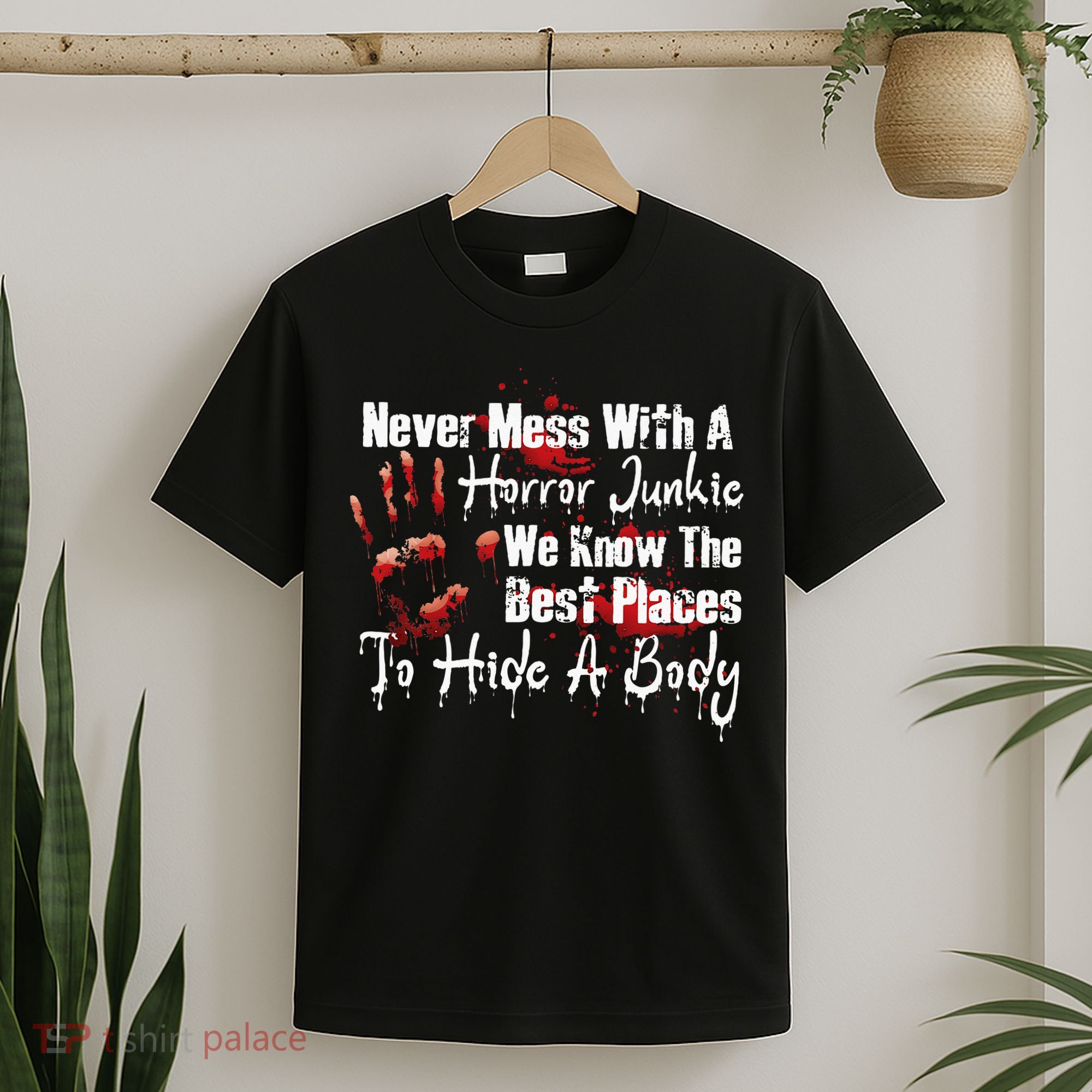 Scary Horror Movie Mess With A Horror Movie Junkie T-Shirt