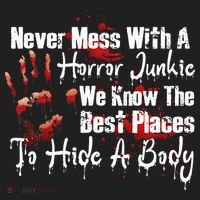 Scary Horror Movie Mess With A Horror Movie Junkie Beanie thumb 2