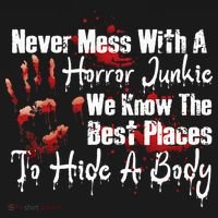 Scary Horror Movie Mess With A Horror Movie Junkie Tank Top thumb 6