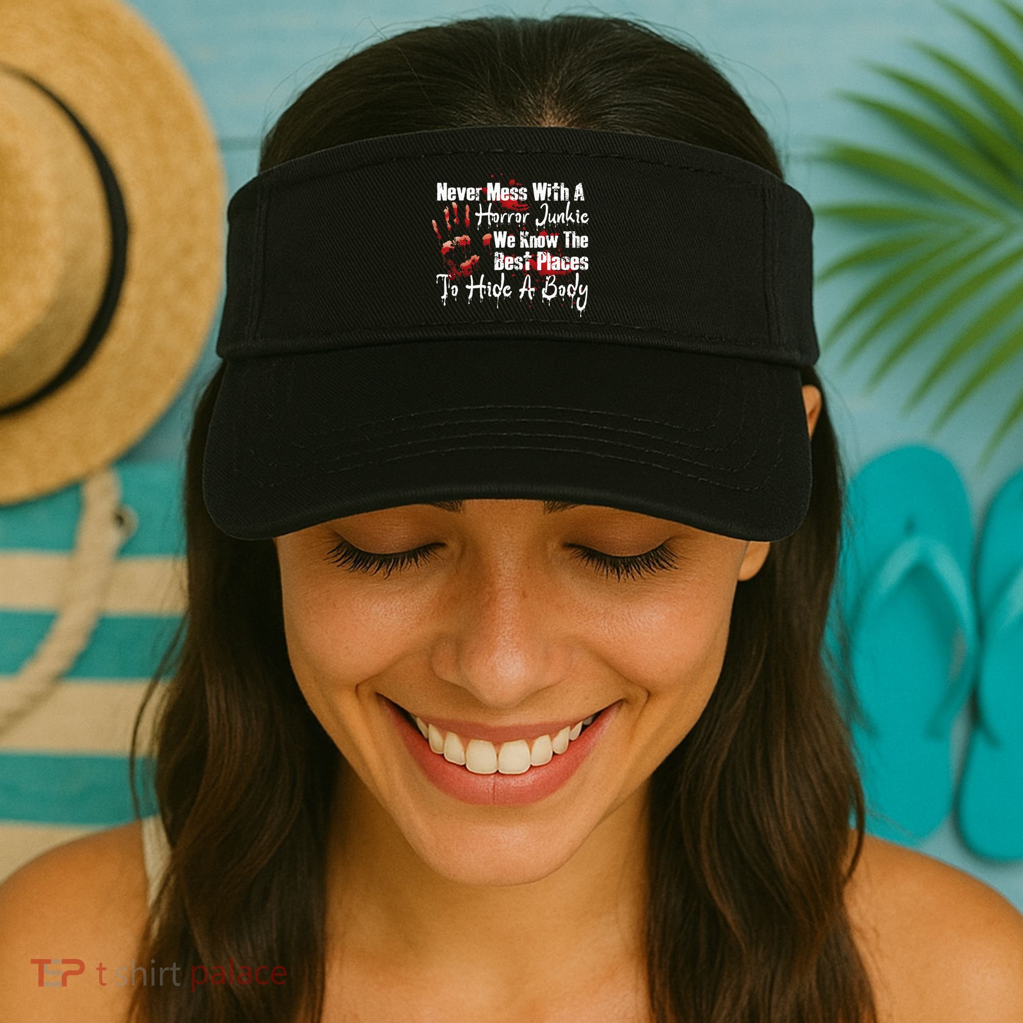 Scary Horror Movie Mess With A Horror Movie Junkie Visor