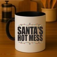 Santas Hot Mess Coffee Mug thumb 4