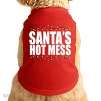 Santas Hot Mess Doggie Tank thumb 0