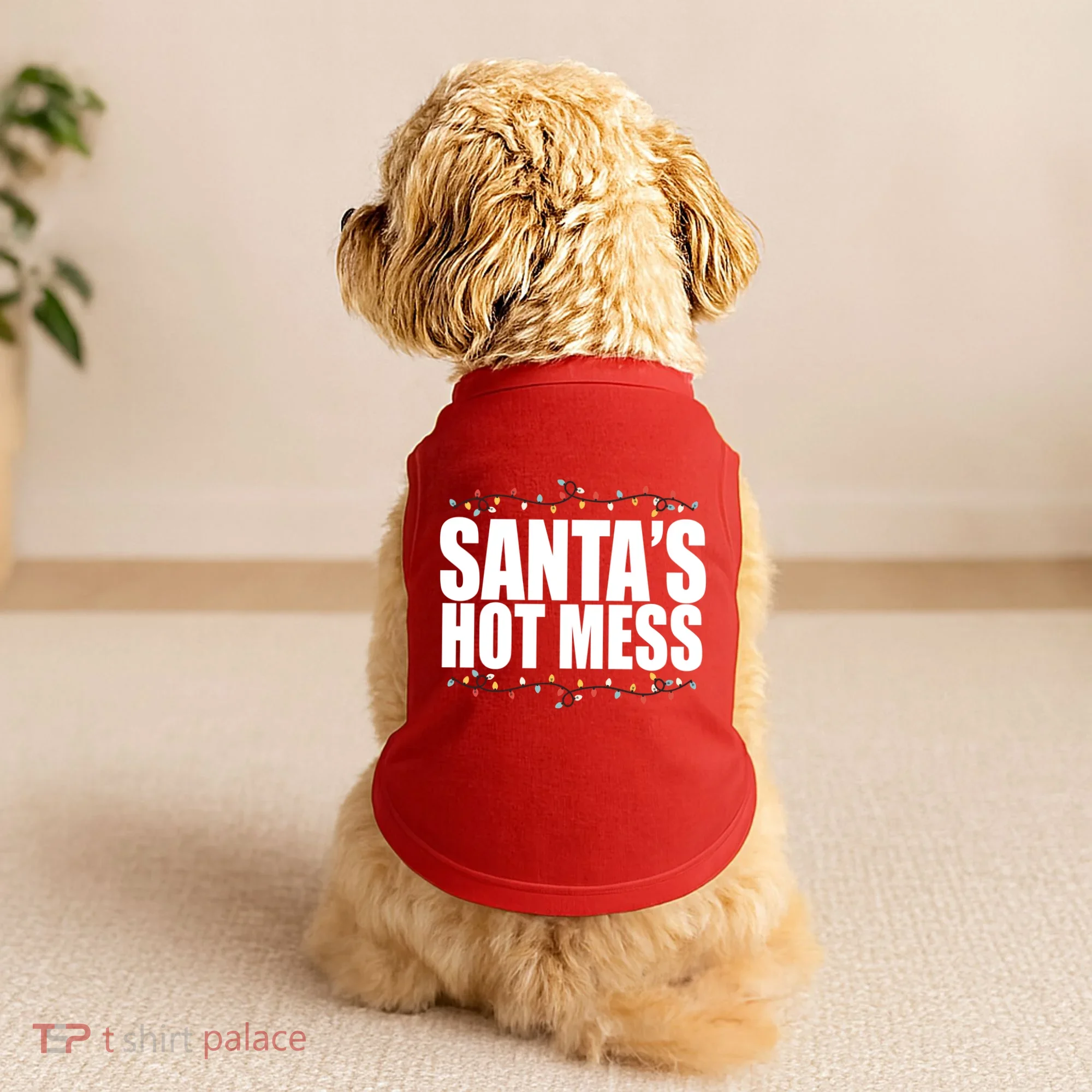 Santas Hot Mess Doggie Tank