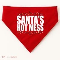 Santas Hot Mess USA-Made Doggie Bandana thumb 0