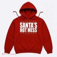 Santas Hot Mess Hoodie thumb 0