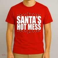 Santas Hot Mess T-Shirt thumb 3