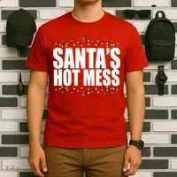 Santas Hot Mess T-Shirt thumb 6