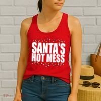Santas Hot Mess Women's Tank Top thumb 2