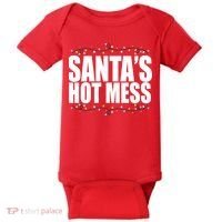 Santas Hot Mess Baby Bodysuit thumb 0